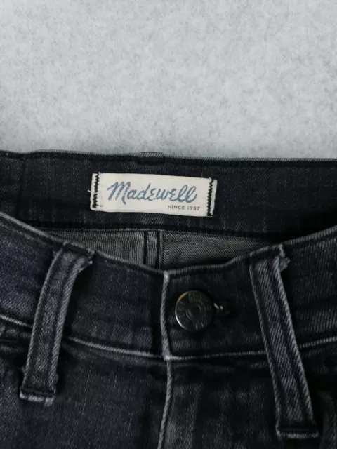 Madewell Women's Jeans Size 26 High Riser Skinny Skinny Denim Black Jeans 3