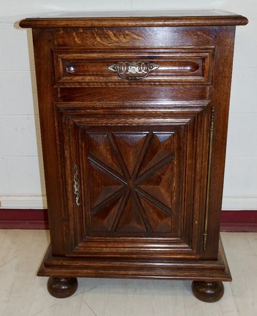 piccola credenza stile Luigi XIII primi '900 in rovere massello francese