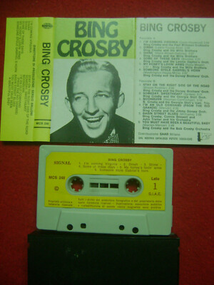 MC BING CROSBY CLASSICS RARA TAPE MC CASSETTA CBS SIGILLATA SEALED+++NO BARCODE 