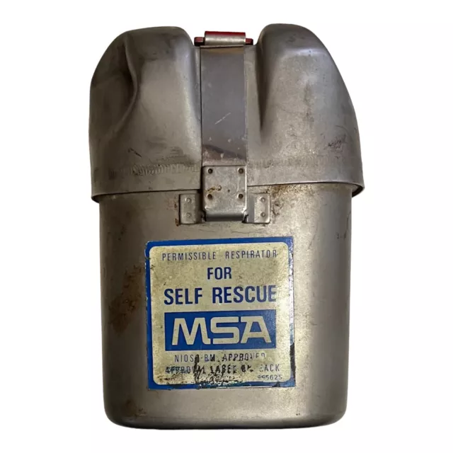 Vintage Mining Permissable Respirator MSA  CO Rescue W-65-Unopened W. Germany