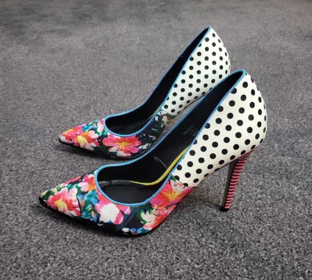 Bright floral heels sale
