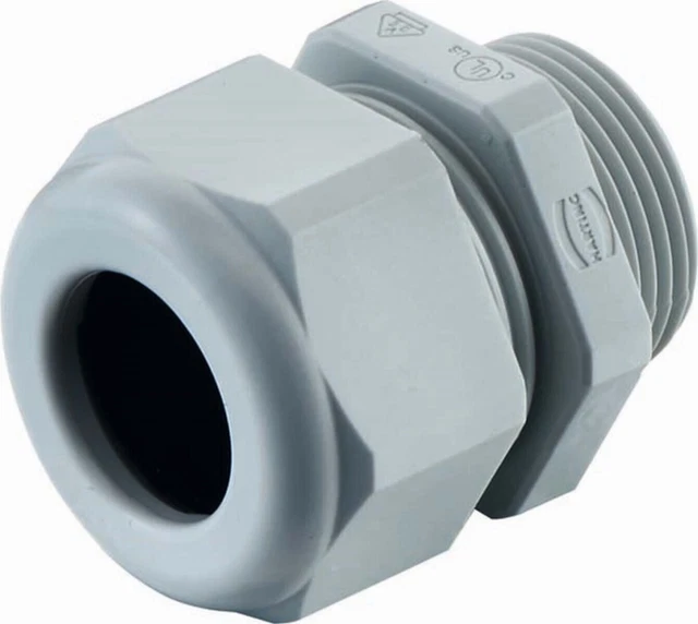 Raccordo Harting M32 19000005196 IP68 grigio raccordi per cavi plastica