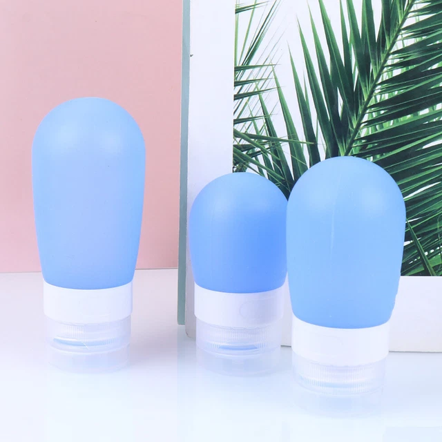 Botellas de viaje portátiles contenedor de viaje de jabón de silicona dispensador de jabón