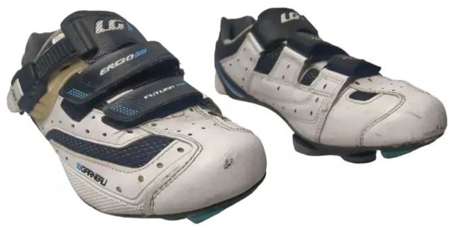 Louis Garneau Cycling Shoes Futura XR Womens Sz US 8.5 / UK 6 White LG Ergo Air