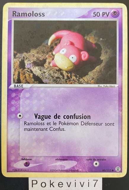 Carte Pokemon RAMOLOSS 80/112 REVERSE Bloc EX Rouge Feu Vert Feuille FR OCCASION