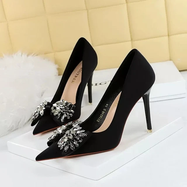 Escarpins TooCool Strass - Talons Aiguilles 11 Cm - Pointure 36 à 41 - Cuir Synthétique Brillant