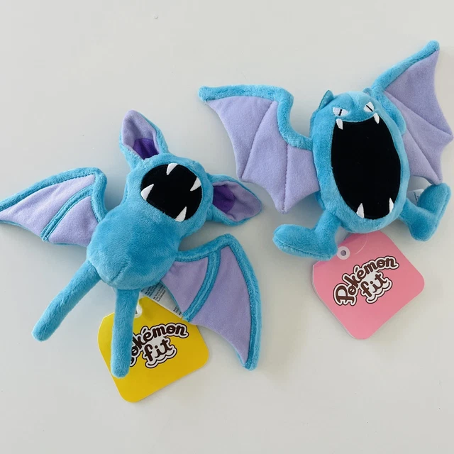 POKEMON SITTING CUTIES Plush Zubat Golbat Stuffed Toy Set of