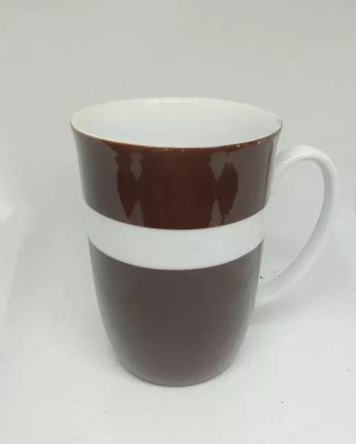 Vintage Fitz and Floyd mug-Brown/White