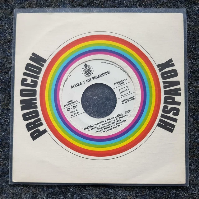 ALASKA Y LOS Pegamoides Bailando 7'' Single PROMO SUNG IN ENGLISH EUR