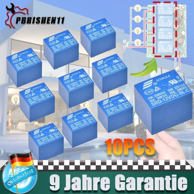 Autostarter-Relais 12V 100A - Normal Offen Für Batterie Steuerung EIN/AUS