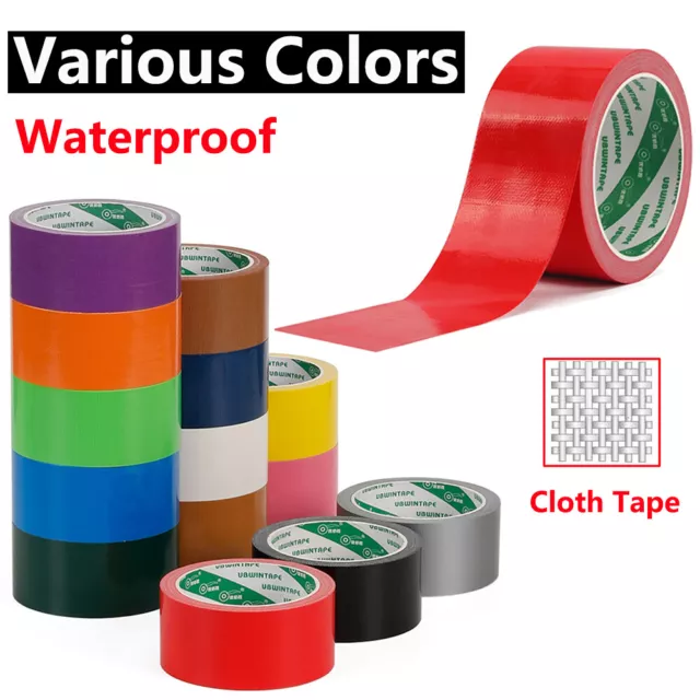 Waterproof Cloth Tape Self Adhesive Gaffa Duct Tapes Carpet Repair Multi-color