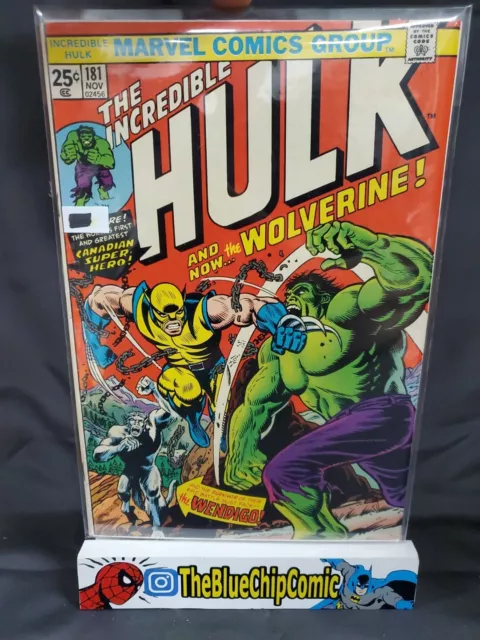 🐺 Incredible Hulk #181 1974 1st Wolverine 🐺