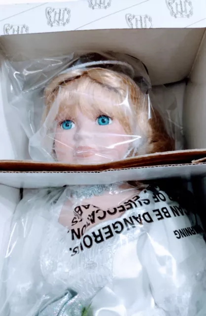Angel Heritage Signature Collection Porcelain Doll w/wings "Faith"16"  New/Box !