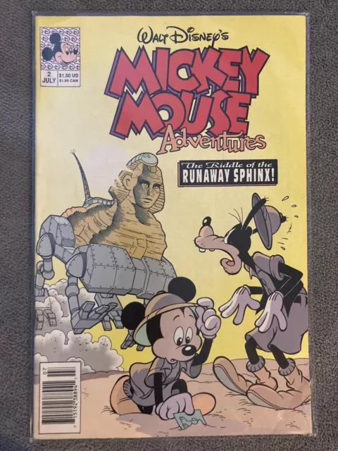 Mickey Mouse Adventures #2 ~ NEAR MINT NM ~ (1990, Disney Comics)