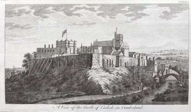 1776 Antique Print; Carlisle Castle, Cumbria by Goadby