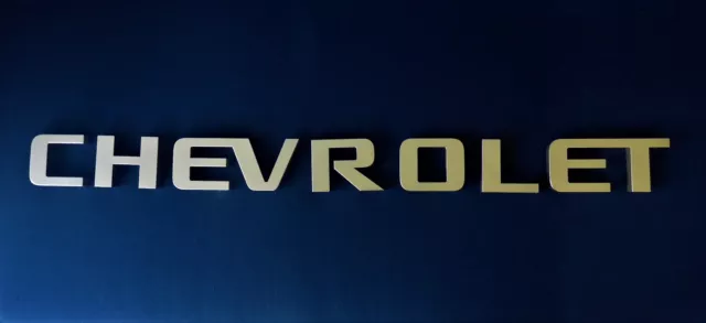 CHEVROLET Schriftzug ORIGINAL Logo Emblem Werbeschrift Reklameschild Buchstaben