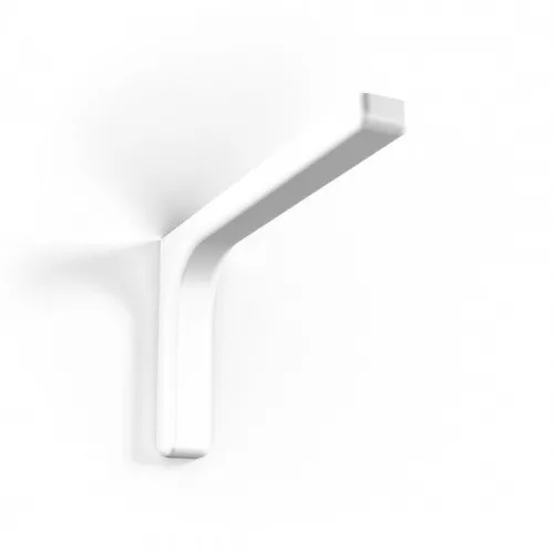 Shelf support bracket with covers - Invisible/Concealed Fixings - WHITE