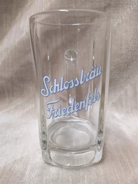 Alter 10/20 L Bierkrug Bierglas Schlossbräu Friedenfels Dick Emailliert