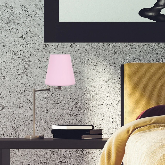 Housoutil 1Pc Abat-Jour Plissé Rétro Décor Fleur Puzzle Blanc