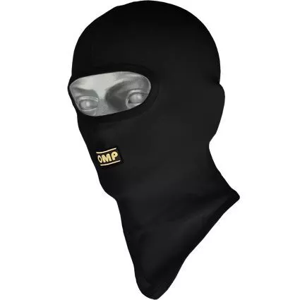 OMP Karting Open Face Balaclava Black