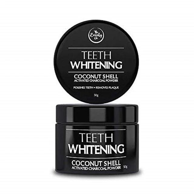 COCONUT SHELL ACTIVATED Charcoal Instant Teeth Whitening Powder, 50g