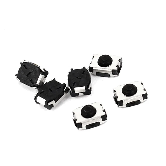 6pcs DIP PCB Momentary Tactile Clock Switch Micro Switch 4x3x2mm