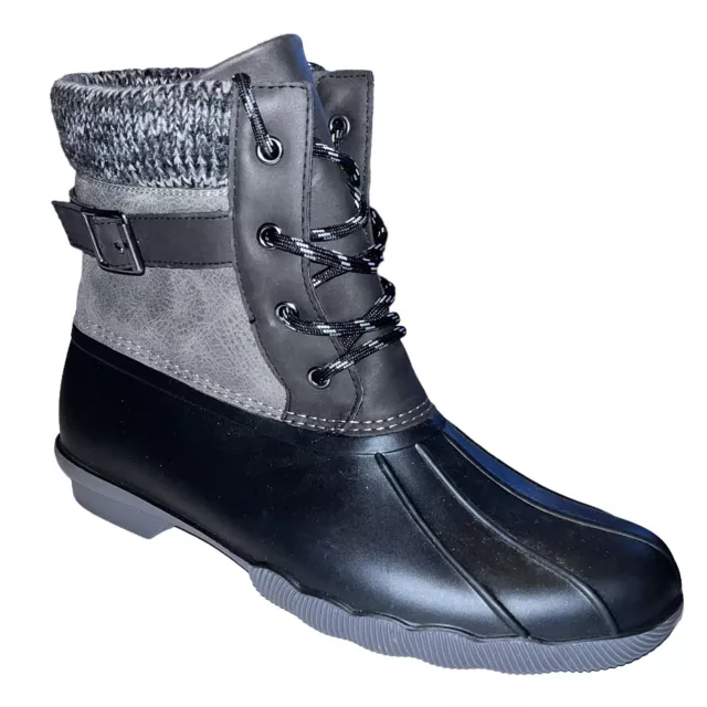 Duck Boots Size 11 11M ALPINE WOODS Women's Boot High Top Lace Up w Plaid Lining