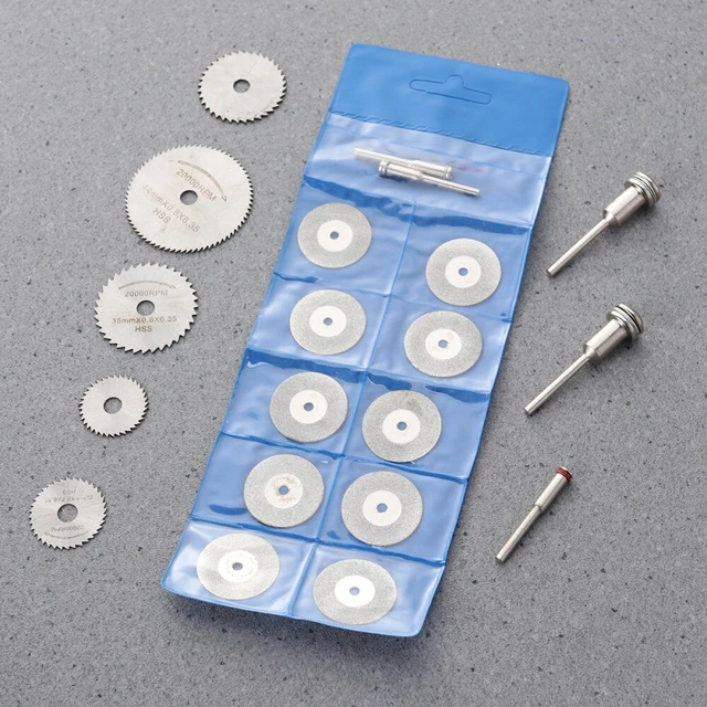 20 piezas Mini rueda de corte HSS rodajas circulares cortes transversales