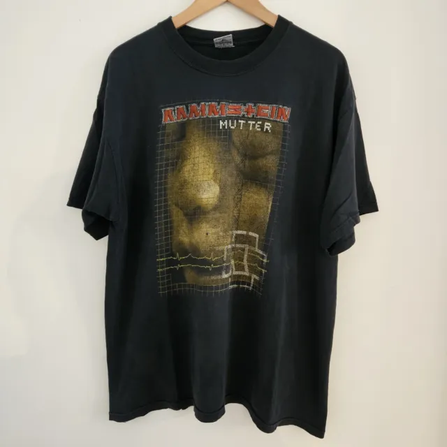 Vintage Rammstein Shirt Extra Large Mutter Rock Band Industrial Metal Music Y2K