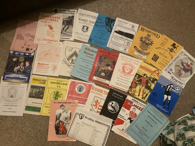 NON LEAGUE & League football Programmes Job Lot - Home team Q and R £0. ...