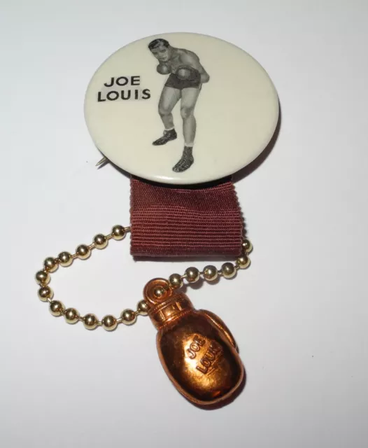 1930'S BOXING JOE Louis World's Heavyweight Champion Souvenir Pin ...