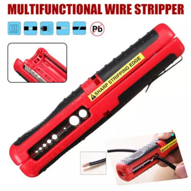 Multifunctional Wire Removal Tool Self-Opening Spring 10-20AWG RG6 Locking U0K0