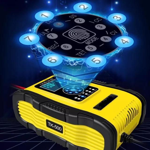 Caricabatterie Intelligente Avviatore Emergenza Batteria Auto camion 12V-18A 24V