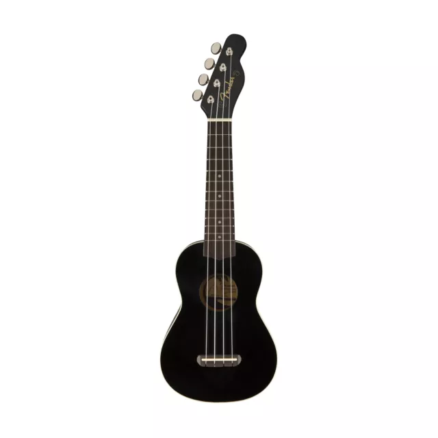 Fender Venice Soprano Ukulele, Walnut FB, Black