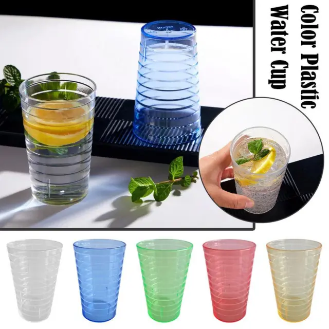 Plastic Reusable Drinking Glasses Water Cups Lot Y9 Gift