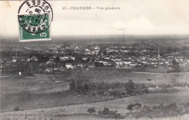 CHARMES-SUR-MOSELLE 18 vue générale photo klein timbrée