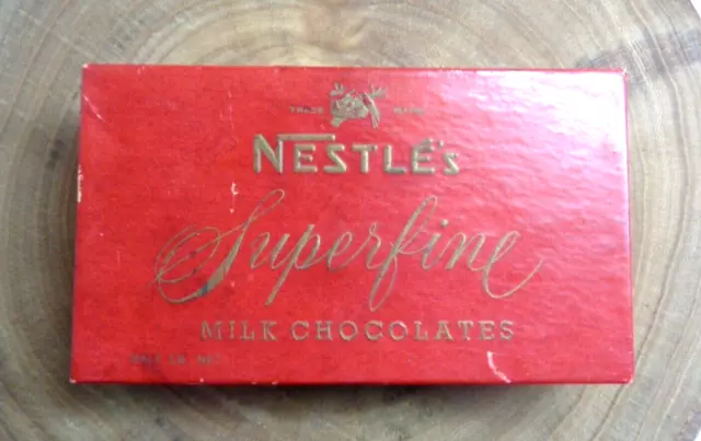 Vintage Aussie "Nestles Superfine Milk Chocolates" Box - Made In Sydney