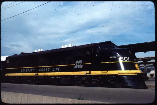 Original Rail Slide - SCL Seaboard Coast Line 501 Denver CO 8-24-1979 - EMD E6A