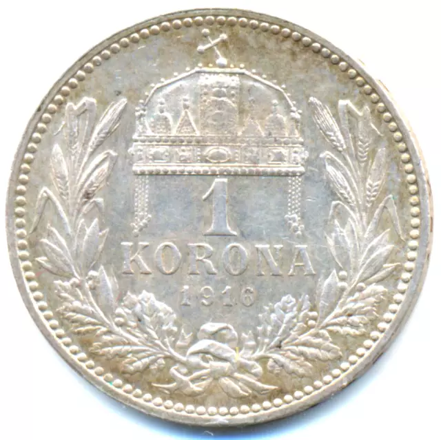 Österreich-Ungarn, Franz Joseph I., 1 Korona (Krone) 1916 KB Kremnitz