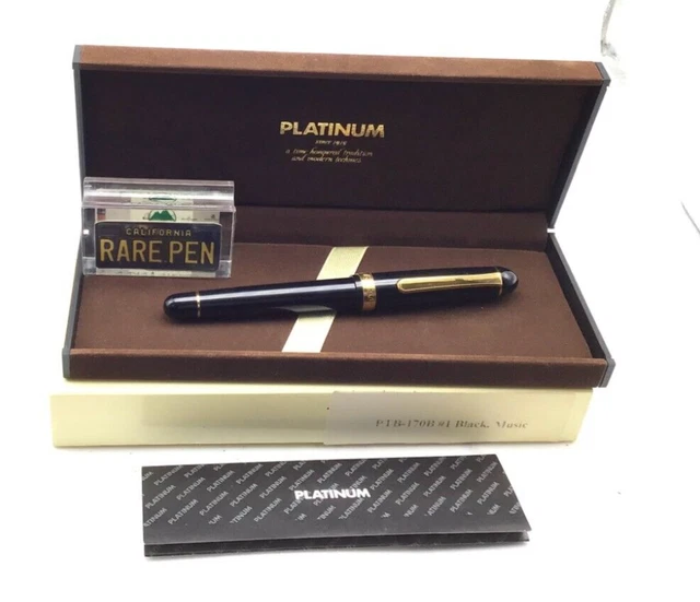 Platinum #3776 Century - Penna Stilografica Chartres Blue, Pennino In Oro 14kt, Punta Broad (0,44-0,54 Mm)