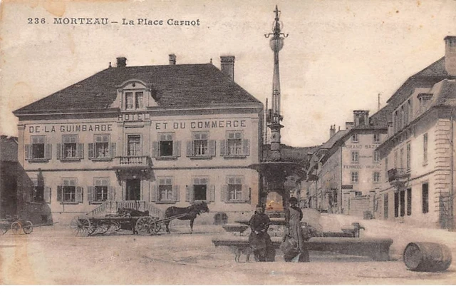 25 . n°105906 . morteau .hotel de la guimbarde et du commerce .la place carnot