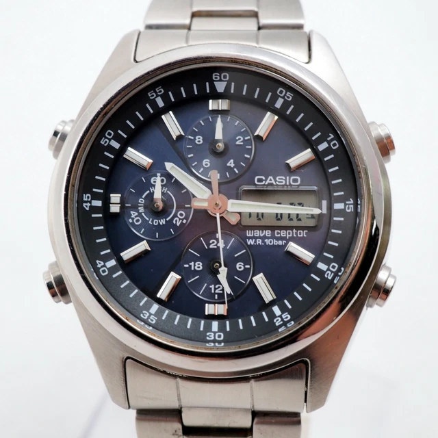 CASIO WAVE CEPTOR Solar Radio Analog/Digital WVQ-500DJ [3731] stainless ...
