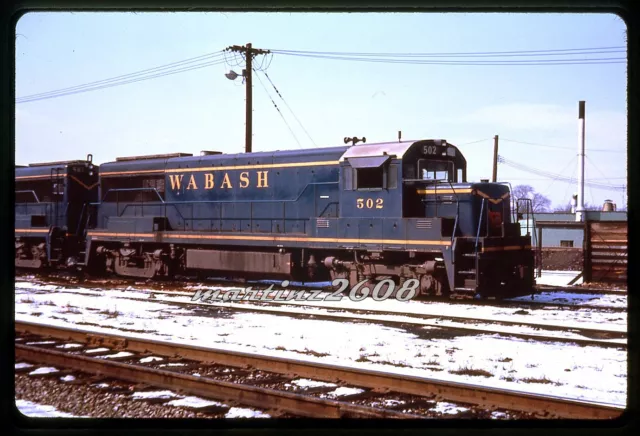 (Mz)  Dupe Train Slide Wabash (Wab) 502 Roster