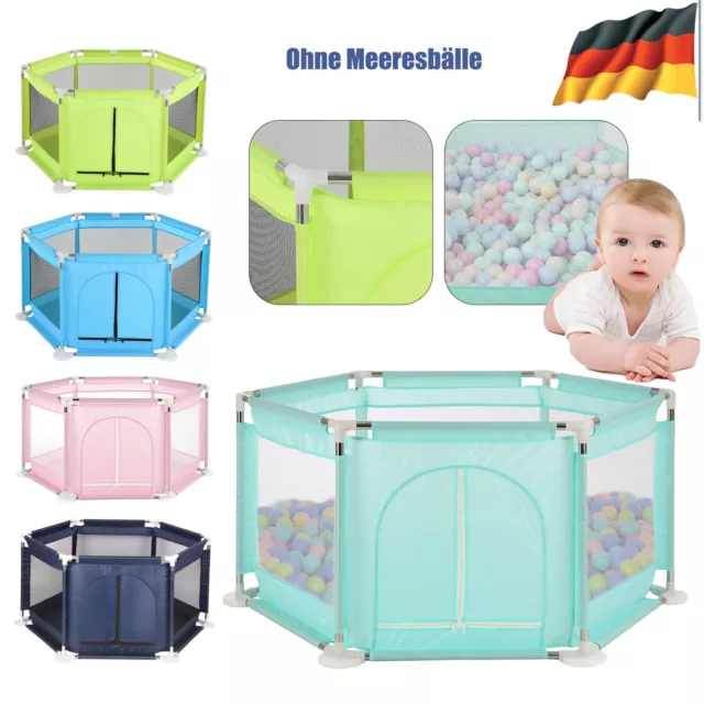 Baby Laufgitter Laufstall Absperrgitter Krabbelgitter Spielstall Kinderzaun DE