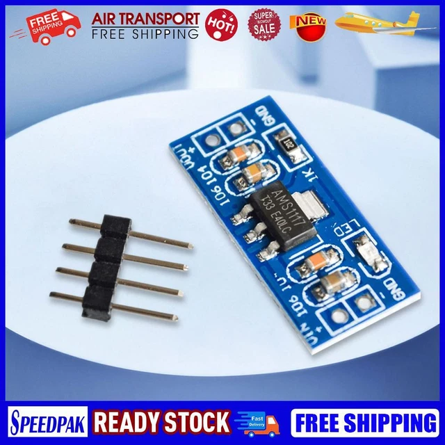 AMS1117 DC-DC BUCK Power Supply Module Fixed Voltage Regulator 3.3V 4 ...