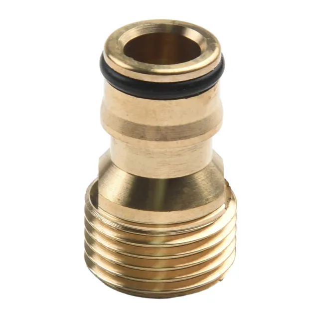 5x Gold Brass Tap Adaptor Male 12 BSP 12mm Thread Fitting Hose Quick Connect