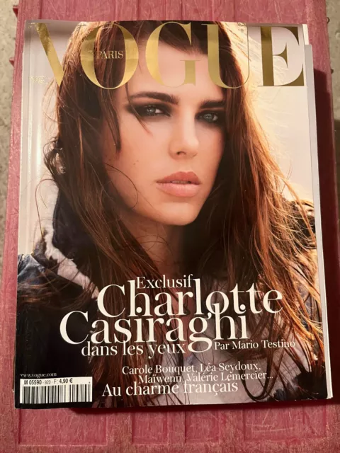 VOGUE PARIS #920 -Sept 2011 Cover Charlotte Casiraghi-Carole Bouquet-Léa Seydoux