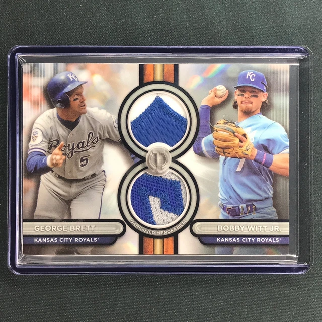 2024 TOPPS TRIBUTE MLB BRETT BOBBY WITT JR. Tribute Dual Relic
