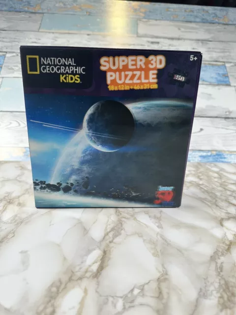 Space Landscape Puzzle National Geographic Kids Lenticular 3D Puzzles 150 Pieces