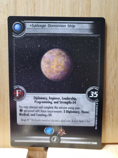 Star Trek TCG🏆2003 SALVAGE DOMINION SHIP Trading Card 🏆FREE POST